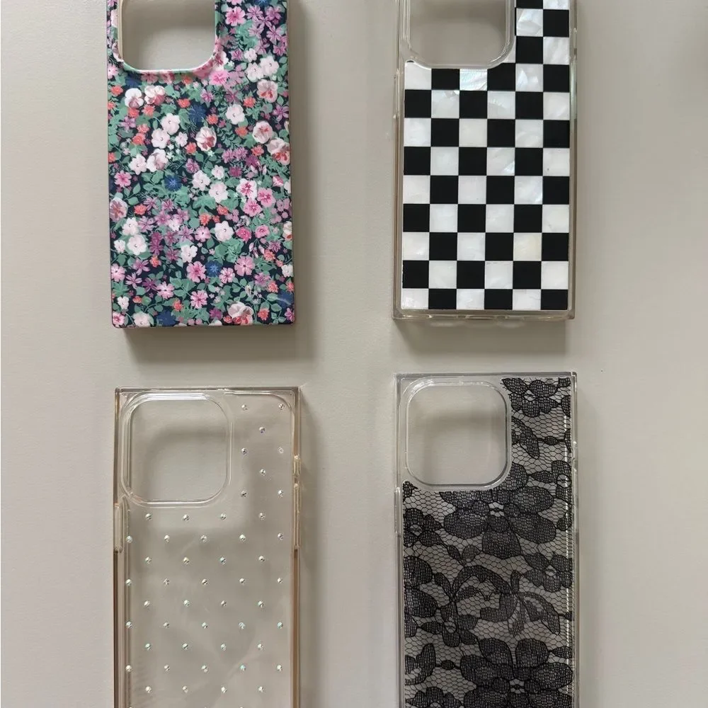 Black Lace iPhone 15 Pro Case